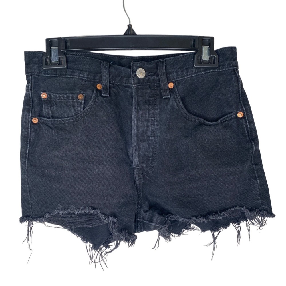 Levi's 501 High Rise Women's Black Shorts Size 26